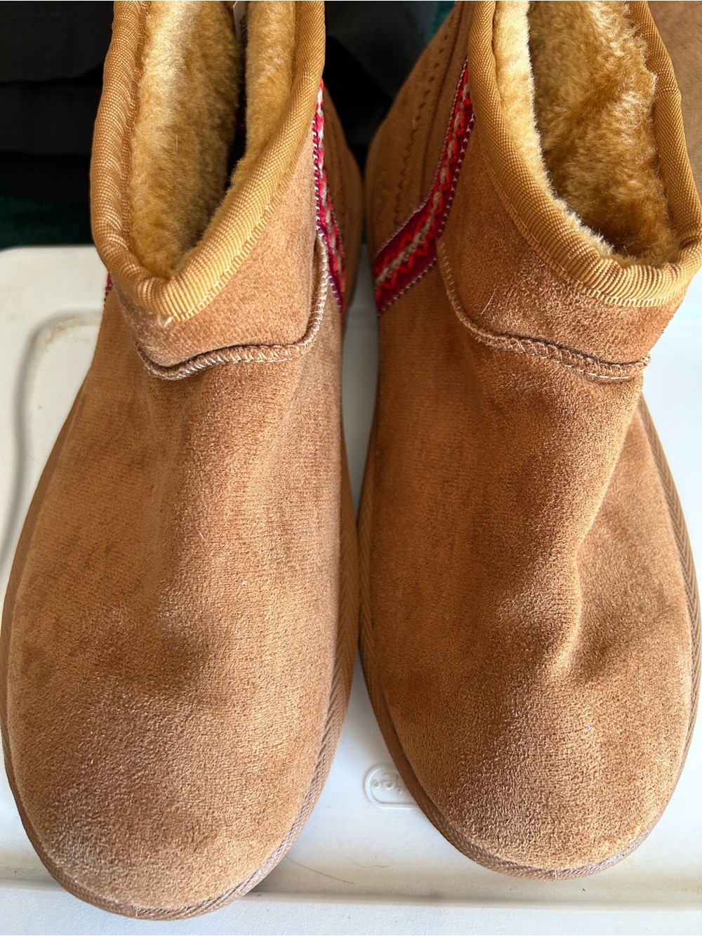 Woman’s Brown Suede Winter Boots with Cozy Faux Fur Lining